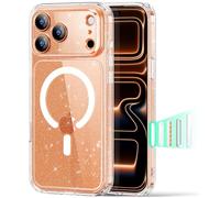 ESR for iPhone 17 Pro Case, Military-Grade Drop Protection, Shock-Absorbing Air Guard Corners, Camera Control Cover, Compatible with MagSafe Accessories, Hybrid Series, Clear Shimmer