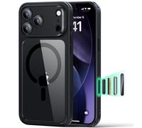 ESR for iPhone 17 Pro Max Case, Camera Control, Compatible with MagSafe, Shockproof Military-Grade Protection, Magnetic Phone Case for iPhone 17 Pro Max, Classic Hybrid Case (HaloLock), Clear Black