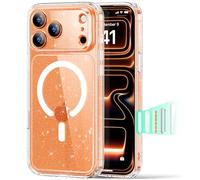 ESR for iPhone 17 Pro Max Case, Camera Control, Compatible with MagSafe, Shockproof Military-Grade Protection, Magnetic Phone Case for iPhone 17 Pro Max, Classic Hybrid Case (HaloLock), Clear Shimmer
