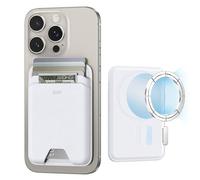 ESR for MagSafe Wallet, 5-Card Holder, Magnetic Wallet for iPhone, RFID Blocking, with 3,200 g Magnetic Strength, Vegan Leather, Ultra-Slim for iPhone 16/15/14/13/12 Series, Not 13/12 Mini, White