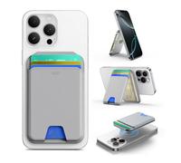 ESR for MagSafe Wallet, 5 Card-Holder, Magnetic Wallet with Adjustable Stand, for iPhone 17/16/15/14/13/12 Series & Google Pixel 10, Not mini, Ultra-Slim, Vegan Leather, Grey