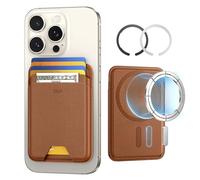 ESR for MagSafe Wallet, 5-Card Holder, RFID Blocking, Ultra-Slim | Magnetic Wallet with 3,200 g Magnetic Strength for iPhone 17e/17/16/15/14/13/12 Series & Google Pixel 10, Not Mini, Brown