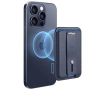 ESR for MagSafe Wallet, 5-Card Holder, Secure-Grip Finger Loop, Magnetic Wallet for iPhone 17/16/15/14/13/12 Series & Google Pixel 10, Not 13/12 mini, Vegan Leather, Dark Blue