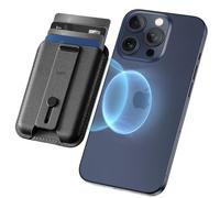 ESR for MagSafe Wallet, 5-Card Holder, Secure-Grip Finger Loop, Magnetic Wallet for iPhone 17e/17/16/15/14/13/12 Series & Google Pixel 10, Not 13/12 mini, Vegan Leather, Black