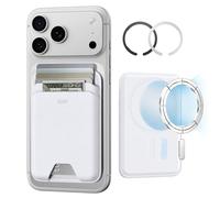 ESR for MagSafe Wallet, 5-Card Holder with RFID Blocking | MagSafe Sticker Included, Slim for iPhone 17e/17/16/15/14/13/12 & Google Pixel 10 & Selected Samsung Devices, Not mini, White