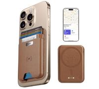 ESR for MagSafe Wallet with Find My Functionality, 5 Cards Holder, RFID Blocking, Strong Magnetic Wallet Tracker, for iPhone 16/15/14/13/12 Series, Not 13/12 Mini, Brown