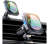 ESR for Qi2 15W MagSafe Car Charger, Qi2-Certified Wireless Car Charger, Air Vent/Dashboard Car Phone Holder Wireless Charger, Magnetic Phone Car Mount for iPhone 16/15/14/13/12, Galaxy S25 Series