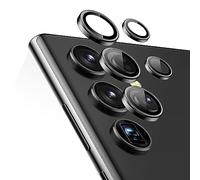 ESR for Samsung Galaxy S23 Ultra Camera Lens Protector, 1 Pack, Black | Individual Camera Cover, 9H Tempered Glass, Original Camera Clarity, Scratch-Resistant, Case Friendly, Raised Edge Protection