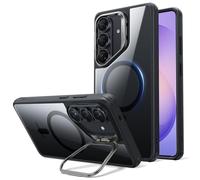 ESR for Samsung Galaxy S26 Plus Phone Case with Stash Stand, Compatible with MagSafe, Military-Grade Protection, Magnetic Case for Samsung Galaxy S26 Plus, Scratch-Resistant Back Cover, Clear Black