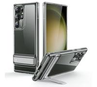 ESR for Samsung S23 Ultra Case, 3 Stand Modes, Military-Grade Drop Protection, Supports Wireless Charging, Boost Kickstand Case, Clear