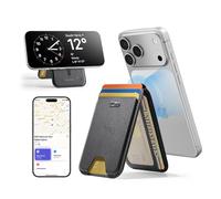 ESR Geo for MagSafe Wallet with Full Find My Functionality, 5-Card Holder, RFID Blocking, Adjustable Stand, Magnetic Wallet for iPhone 17/16/15/14/13/12 Series, Not for 13/12 mini, Black