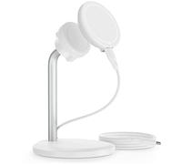 ESR HaloLock Shift Wireless Charger, Compatible with MagSafe Charger Stand, 2 Charging Modes, Detachable Fast Charging Pad, for Caseless iPhone 14/13/12 Series Phones and Magnetic Cases, White