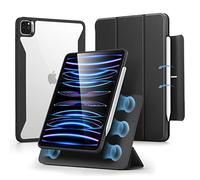 ESR Hybrid Case Compatible with iPad Pro 11 Inch Case (2022/2021), Black | With Pencil Holder, Detachable Magnetic Cover, Vertical Stand, Rebound 360 Series