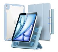 ESR Hybrid Case for iPad Air 11 Inch M3(2025) M2(2024), Air 5th/4th Generation Case (2022/2020) 10.9 Inch with Pencil Holder, Removable Magnetic Cover, Vertical Stand, Rebound 360 Series, Sky Blue