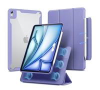ESR Hybrid Case for iPad Air 11 Inch M4/M3/M2(2026/2025/2024), Air 5th/4th Gen Case (2022/2020) 10.9 Inch with Pencil Holder, Removable Magnetic Cover, Vertical Stand, Rebound 360 Series, Lavender