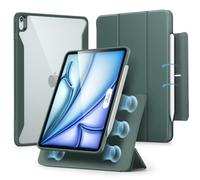 ESR Hybrid Case for iPad Air 11 Inch M4/M3/M2(2026/2025/2024), Air 5th/4th Generation Case (2022/2020) 10.9 Inch with Pencil Holder, Removable Magnetic Cover, Vertical Stand, Rebound 360 Series, Green