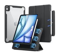ESR Hybrid Case for iPad Air 11 Inch M4/M3/M2(2026/2025/2024), Air 5th/4th Generation Case (2022/2020) 10.9 Inch with Pencil Holder, Removable Magnetic Cover, Vertical Stand, Rebound 360 Series, Black