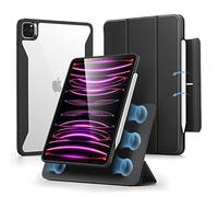 ESR Hybrid Case with iPad Pro 12.9 Inch (2022/2021), Black | Case with Pencil Holder, Detachable Magnetic Cover, Vertical Stand, Rebound 360 Series
