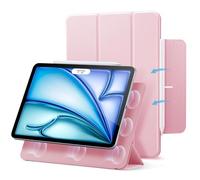 ESR iPad Air 11 Inch Case for M4/M3/M2 (2026/2025/2024) & Air 5th/4th Gen (2022/2020), Powerful Magnetic Attachment, Slim Trifold Stand, Supports Pencil Pro & Pencil (USB-C), Durable Protection, Pink