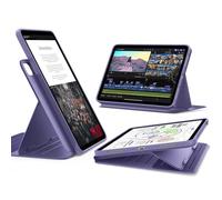 ESR iPad Air 11 Inch Case for M4/M3/M2(2026/2025/2024)& Air 6th/5th/4th Generation, Removable Magnetic Cover, Adjustable Portrait/Landscape Stand with Raised Screen View, 9 Standing Angles, Purple