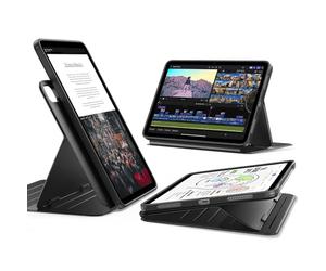 ESR iPad Air 11 Inch Case for M4/M3/M2 (2026/2025/2024) & Air 6th/5th/4th Generation, Removable Magnetic Cover, Adjustable Portrait/Landscape Stand with Raised Screen View, 9 Standing Angles, Black