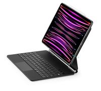 ESR iPad Pro 12.9 Case with Keyboard, Easy-Set Magnetic Stand, Portrait/Raised Modes for iPad iPad Pro 12.9 (2022/2021/2020/2018), Removable Protective Case, Rebound 360 Series, Black