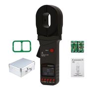 Esr Meter With Digital Clamp Earth Resistance Meter, 300-Set Data Storage, 0.01mA Resolution, Designed For Utility Lines, Building Equipment, Telecommunications And Routine Grounding Safety Testing