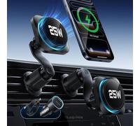 ESR OmniLock Qi2.2 MagSafe Car Mount Charger CryoBoost for iPhone18 Pro/Duo | 25W Phone Cooling MagSafe Car Charger, 360° Rotatable, Air Vent Magnetic Phone Holder for iPhone 17-12 with iOS 26, S26 Ultra