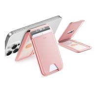 ESR Upgraded for Aura MagSafe Wallet, 5 Card-Holder, Adjustable Stand | Magnetic Wallet for iPhone 18 Pro/Pro Max, 17/16-12 Series & Google Pixel 10, Not mini, Vegan Leather, Bubblegum Pink