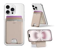ESR Upgraded for Aura MagSafe Wallet, 5 Card-Holder, Magnetic Wallet with Adjustable Stand, for iPhone 17/16/15/14/13/12 Series & Google Pixel 10, Not mini, Ultra-Slim, Vegan Leather, Desert Titanium