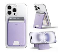 ESR Upgraded for MagSafe Wallet, 5 Card Holder, RFID Blocking, Magnetic Wallet for Phone with Adjustable Stand, Slim for iPhone 16/15/14/13/12 Series, Not Mini, Vegan Leather, Lavender