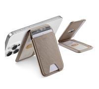 ESR Upgraded for MagSafe Wallet, 5 Card Holder, RFID Blocking, Magnetic Wallet for Phone with Adjustable Stand, Slim for iPhone 16/15/14/13/12 Series, Not Mini, Vegan Leather, Taupe