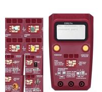ESR02 Pro Digital Transistor Tester for SMD, Auto Component Analyzer Multimeter with Backlit LCD, Measures Inductance Capacitance Resistance for NPN PNP MOSFET Diode Testing(ESR02PRO-Red)