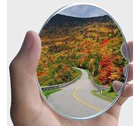 ESreake 2PCS Large Stick-on Convex Blind Spot Mirror, 3.75" HD Glass Big Round Convex Rear View Mirror, Strong Adhesive for Car, Van, SUV and Trucks (3-3/4"(95mm), Frameless)