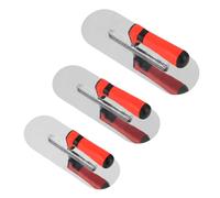 ESreake 3Pcs Pool Trowel Set Stainless Steel Concrete Tools, Includes 14'' x 4'', 11'' x 4'', 10'' x 3'' Masonry Hand Tool with Soft Grip Handle, Lightweight,Plastering Trowel for Drywall Plastering
