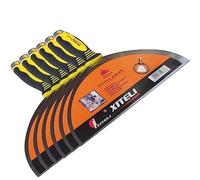 ESreake 6-Pack Large Putty Scraper, 10" Stainless Steel Putty Knives with Plastic Ergonomic Handle for Taping Paint Wall Floor Tile, Metal Spackle Tools Knife,Remover for Wood, Wallpaper Scraper(10")