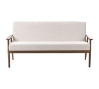 Sofa 3 Seater ESRUM Fabric Dark Brown/ Beige