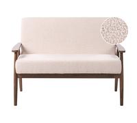 Sofa 2 Seater ESRUM Boucle Dark Brown/ Beige