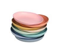 ESS DIRECT Unbreakable Dinner Plates - Salad Plate 7.8'' Set of 8 - Microwave and Dishwasher Safe Kids Plates for Kids 3 Years and Older - Picnic Dessert Lightweight Dinner Plates for Home & Outdoors