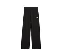 Essential Elevated Rib Wide Leg Trousers Black