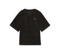 ESS Elevated Relaxed Velour Rib Tee Puma Black