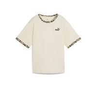 Puma Ess Graphic Animal Relaxed Fit Short Sleeve T-shirt Beige S Women