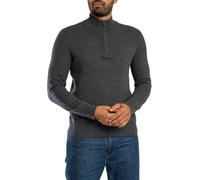 Ess LW Wool Blend 1/2 Zip Knit Iron Grey Marl S