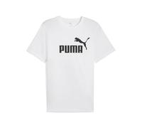 Puma T shirt ESS NO1 LOGO TEE in White US XS