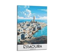 Essaouira Morocco Vintage Travel Poster Wall Art Picture Canvas Prints Bedroom Living Room Decor 16x24inch(40x60cm)