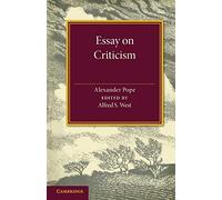 Essay on Criticism: Edited With Introduction And Notes
