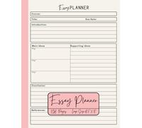 Essay Planner: An Essay Mapping Notebook to Create Essay Outlines & Organize Your Ideas.