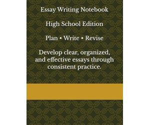 Essay Writing Notebook: Planning, Writing, and Teacher Feedback for High School Students