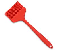 ESSBES Extra Large Silicone Pastry Brush - Heat Resistant Extra Wide Basting Brush - Dishwasher Safe Oil Brush for Cooking, Baking, Grilling, and Spreading Oil, Butter, BBQ Sauce or Marinade (Red)