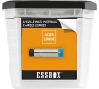 ESSBOX SCELL-IT Universal Dowels, Screwless, Diameter 6 mm, Box of 25, EX-92011106, Ideal for Heavy to Very Heavy Loads, Sturdy and Reliable Fixing for Use in Concrete Walls